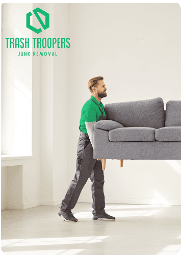 Trash Troopers uniformed crew ready for a junk removal job